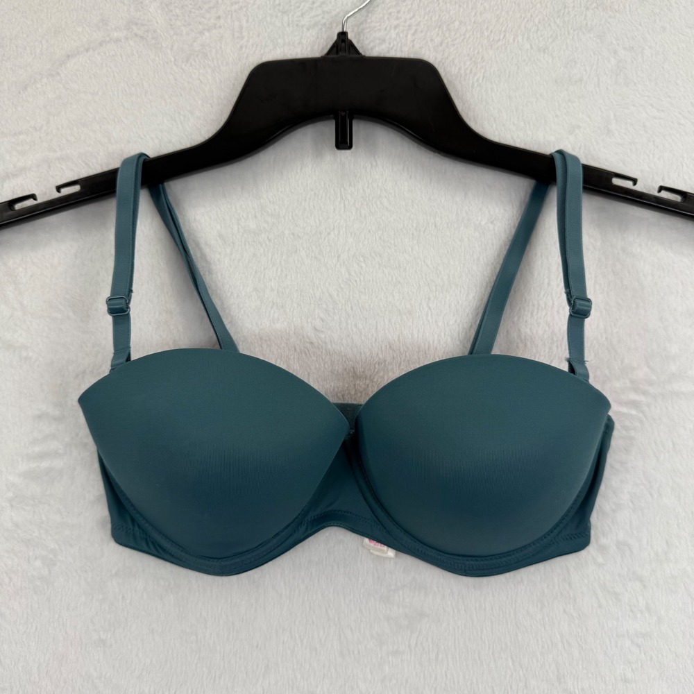 PINK Victoria's Secret Wear Everywhere Multi Way Push Up Bra 32C Teal Green